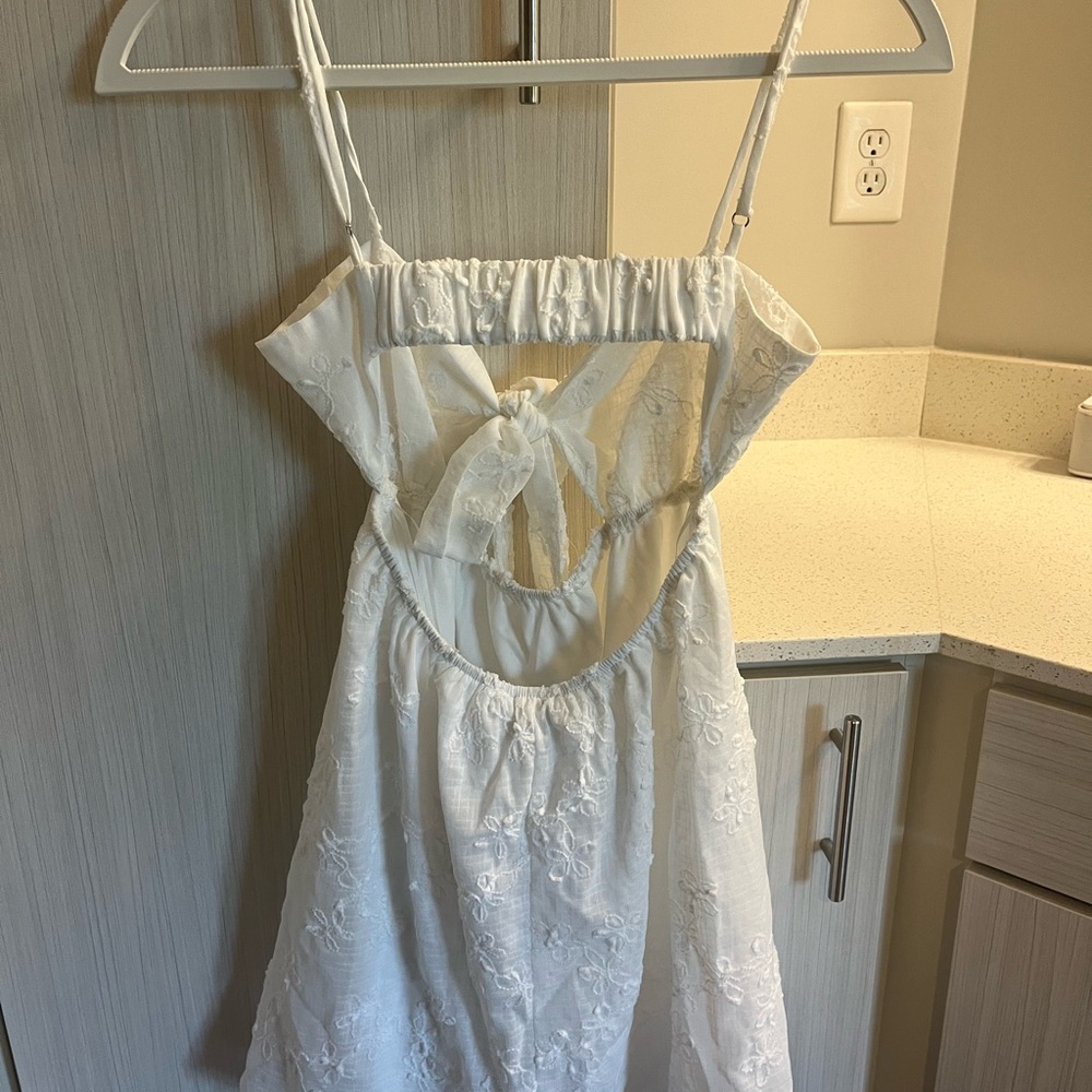 White Lace Bow Dress from Princess Polly - Picture 3 of 5